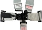 Sfi Date Dec 2028 Silver 5 Point 3  Wide Safety Race Harness Seat Belt Kit 16 1
