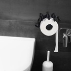 Toilet Paper Holder Tissue Dispenser Wall Hanging Paper Rack Stand Organizer For