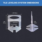 Tile Leveling System Clips 1 32  Spacers 1mm Tile Tools Set 2000pc