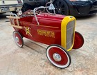 1932 Ford Fire Truck Pedal Car Vintage Style Push Kids Hot Rod Collector Garage
