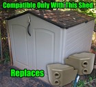 Steel Core Left   Right Hinges 3t16 3t17 For Rubbermaid Shed 6x5 Resin Slide-lid