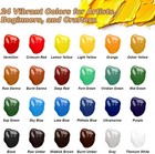 Acrylic Paint Set - 24 Colors  20 Brushes  Non-toxic Paint For Canvas  Wood  Roc