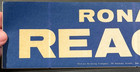 Vintage 1966 Ronald Reagan Campaign For California Ca Governor Bumper Sticker