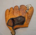 Antique Split Finger Tunnel Loop Web Baseball Glove Mitt Vintage Right Handed