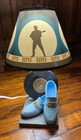 Elvis Presley Blue Suede  Shoes Lamp Rare 1999 W  Original Shade Working 