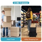 Collapsible Shopping Cart With Wheels Removable Waterproof Bag Cushionseat Black