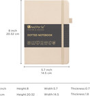 Bullet Dotted Journal Notebook  A5 Leather Hardcover  176 Numbered Pages 100gsm