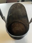Vintage Large Galvanized Coal Scuttle Ash Bucket Heavy Duty Primitive