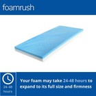 Foamrush Bunk  48  X 72   Cooling Gel Memory Foam Rv Mattress Medium Firm Usa