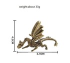 Brass Dragon Animal Statue Small Sculpture Tabletop Figurine Home Decor Gifts