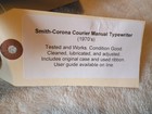 Vintage 1970 s Smith-corona Courier Typewriter  With Case  Tested    