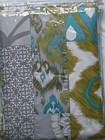 Two 60x84   Window Curtain  Panels Floral Checks