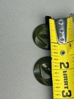 Dark Olive Green Large Geometric Coat Buttons Possibly Bakelite