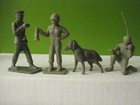 Tim Mee Toys Us Army Nurse Stretcher Team Dog Flagman Plastic Toy Soldiers