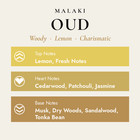 Mad Malaki Oud Unisex Eau De Parfum 100ml Woody Lemon Sandalwood Long Lasting