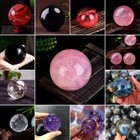 Natural Quartz Crystal Healing Gem Sphere Ball Energy Stone Reiki Decor W  Stand
