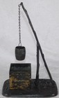 Antique Victorian Water Well Bucket Figural Silverplate Match Safe Holder Strike