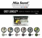 New Mia Secret Monomer 8 Ounce   Grey Jungle Nail Art Powder 6 Colors Set