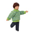 1 12 Scale Dollhouse Miniature Porcelain Doll Boy In Sweater  Cute Figure