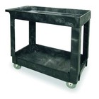 Rubbermaid Commercial Fg9t6700bla Utility Cart With Deep Lipped Plastic