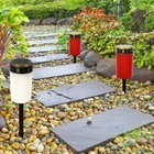 Waterproof Solar Flameless Led Lamp  Elegant Grave Cemetery Memorial Decor Light