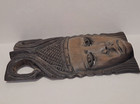 African Tribal Mask Vintage  Solid Wood Hand Carved Decor