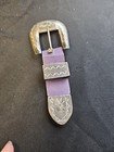Vintage Nos 925 Tapered 3-piece Western Ranger Belt Buckle Set Marked W 29 5g