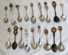 Lot Of 18  Vintage California Souvenir Collector Spoons   Tourist Spoons