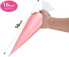 50 Pcs 16 Inch Disposable Piping Bags Large Pastry Icing Cake Decorating