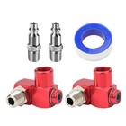 Red 360   Swivel Design Portable Air Tool Adapter 360 Degree  1 4   Npt Rivet Gun