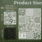 12pcs Camo Stencils For Spray Paint 12 X 12 Inch Camouflage Pattern Stencils Wit
