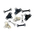 Plated Brass Sew-on Metal Hook   Eye Closure Hardware 90 s Vintage Dritz  5pcs 