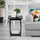 Furinno Modern Simplistic End Table  1-pack Without Tray  Espresso