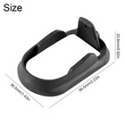 Black Flared Magwell For Psa Dagger S Full Size - Carbon Reinforced Nylon Us