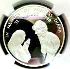 Ngc Pf68 Uganda 1999 Diana With Mother Teresa 1oz 999 Silver 1000 Shillings Proo