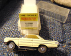 H o   1352 Aurora T-jet  63 Ford Galaxie 500xl Hardtop Yellow On Yellow  Nice 