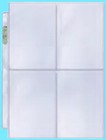 100 Ultra Pro Platinum 4-pocket Sports Trading Card Storage Pages Sheets Binder