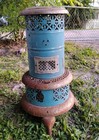 Rare Vintage Perfection No  430 Blue Enamel Smokeless Oil Heater