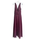 David s Bridal Long Chiffon Surplice Tank Dress Size 10 Nwt
