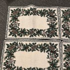 St Nicholas Square Vintage Tapestry 4 Placemats - Winter Forest Holly Pine