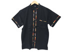 Handmade Men s Traditional Black Mexican Guayabera - Size Small Medium Large Xl