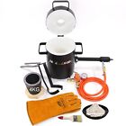 Fb1sb   4kg Gas Metal Melting Furnace Propane Forge Copper Crucible Tongs 2 In 1