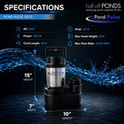 Half Off Ponds Pond Pulse 3 000 Gph Submersible Waterfall Pump With 30  Cord