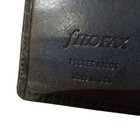 Filofax Leather Agenda Organizer Planners Croc 6 Hole Navy 18  13cm