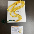 Natural Amber Insects Misbaha Tasbih Prayer Beads 9 6mm 36 78g 66beads