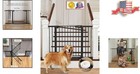 Adjustable Baby   Dog Gate 29 7-46  Wide - Easy Install Pressure Fit  Black