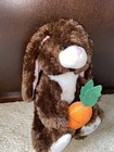 Shining Stars Plush Dark Brown Bunny By Russ Shining Stars Euc With Carrot