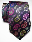 New Classic Paisley Multi Color  Jacquard Woven Silk Men s Tie Necktie