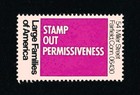 Stamp Out Permissiveness Poster Stamp - Fairfield Connecticut
