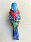 Vintage Tin Toy - Colorful Wind-up Pecking Bird - 1927